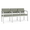 Lesro Lenox 3 Seat Tandem Seating W/ Arms, 64.5 in W 24.5 in L 32 in H LS3103 - alternate 1